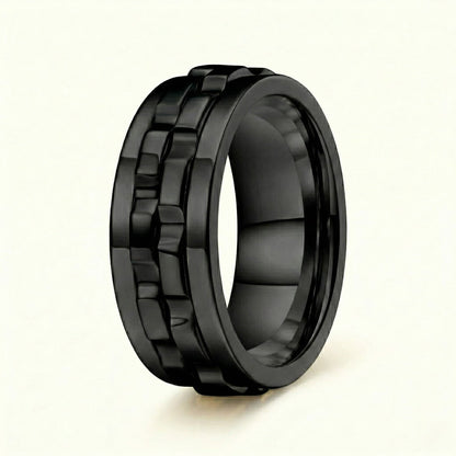 Bague tournante en obsidienne