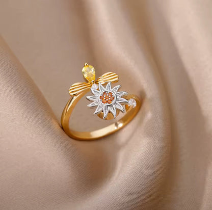 Anxiety ring Sun & Bee