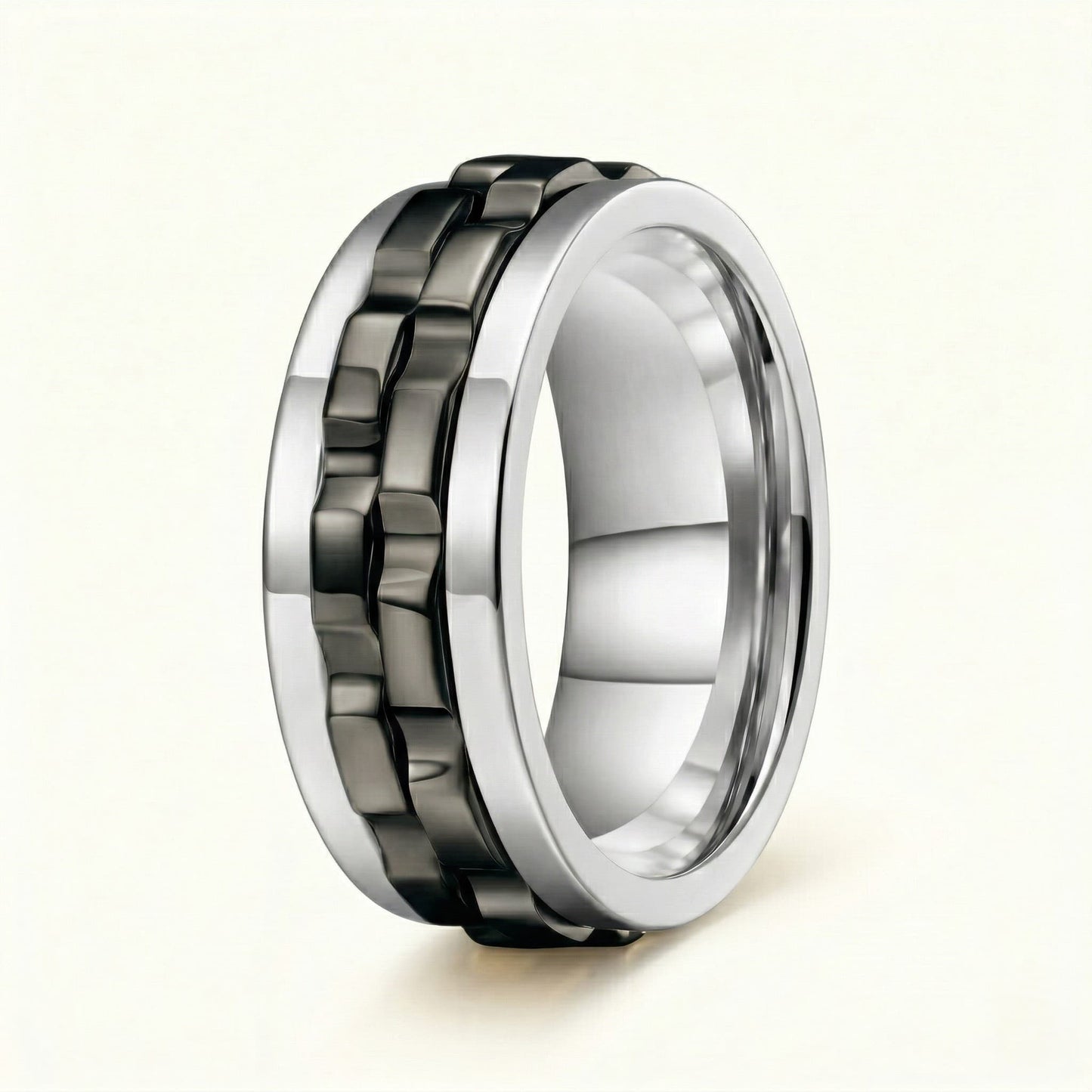 Bague tournante en obsidienne