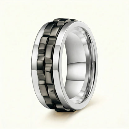 Bague tournante en obsidienne
