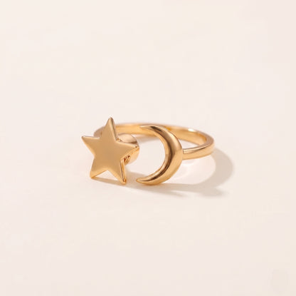 Anillo giratorio con estrellas