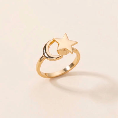 Anillo giratorio con estrellas