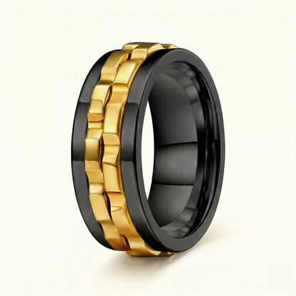 Bague tournante en obsidienne