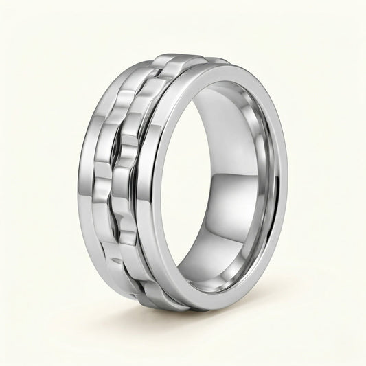 Obsidian Spinner Ring
