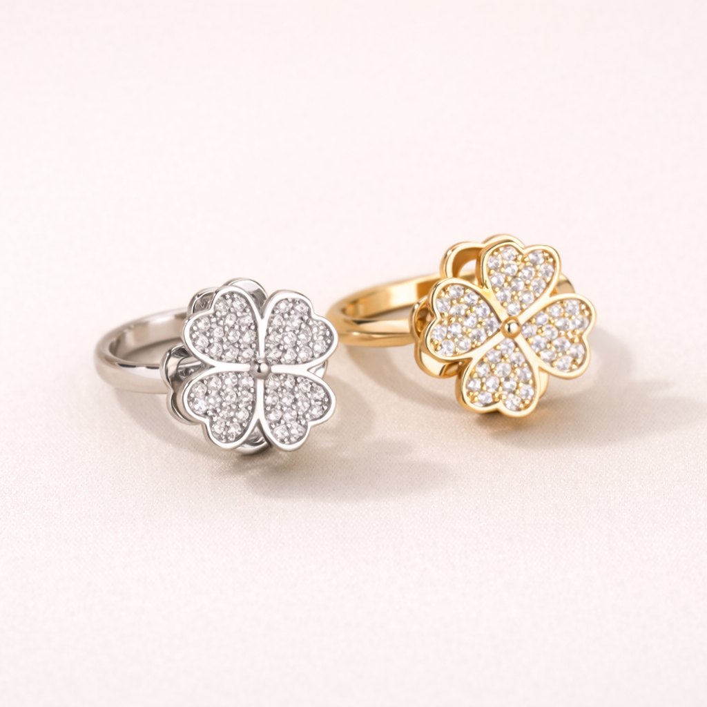 Anillo giratorio trébol