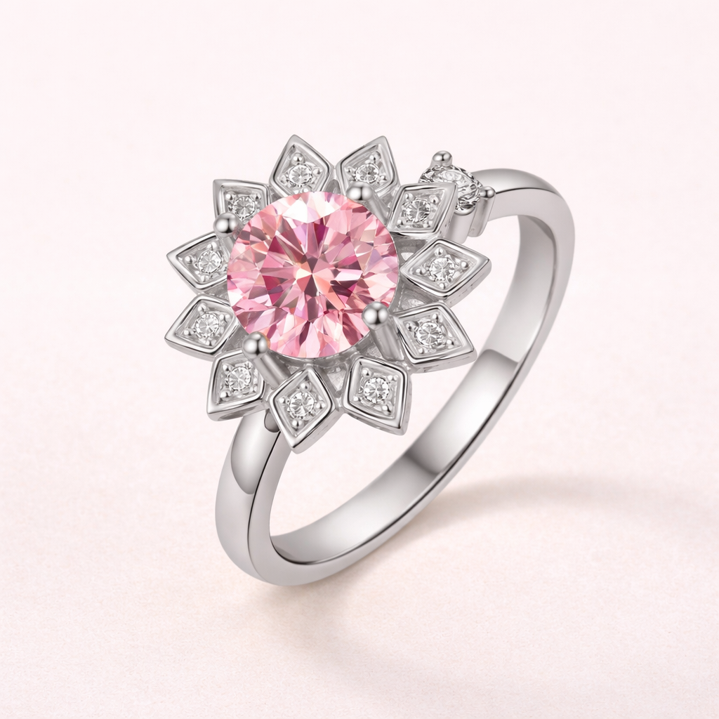 Anillo giratorio de flores
