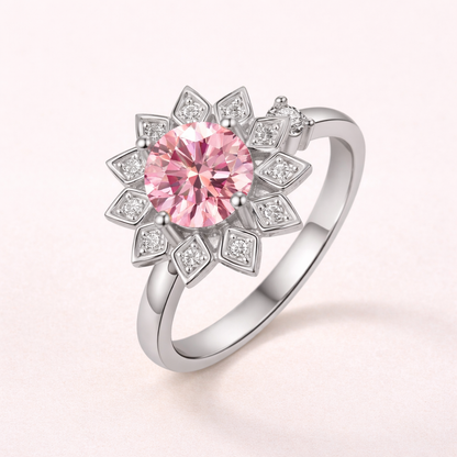 Anillo giratorio de flores