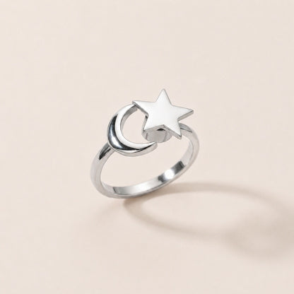 Anillo giratorio con estrellas